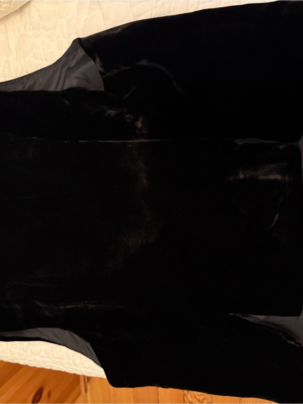 Black velvet vest - Picture 5 of 6